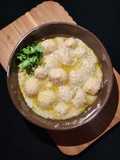 ALOO DUM in WHITE GRAVY..