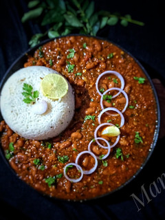 A picture of Rajma Chawal.