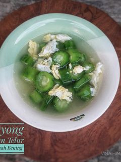 Foto resep Oyong dan Telur Kuah Bening