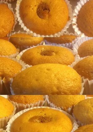 Una foto de CupCakes de vainilla sin mantequilla