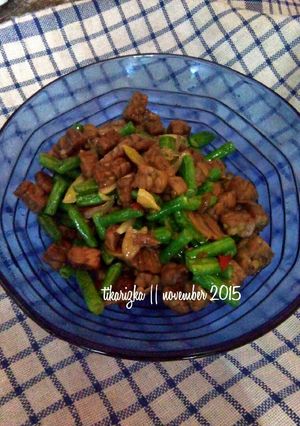 Foto resep Tumis Tempe Kacang Panjang
