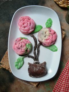 Foto resep Snow Skin Mooncake (kacang merah, coklat)