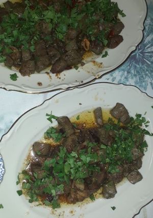 صورة لوصفة السودة او كبدة الخروف