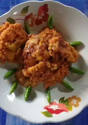 Foto resep Rilaspin telor kecap pedas