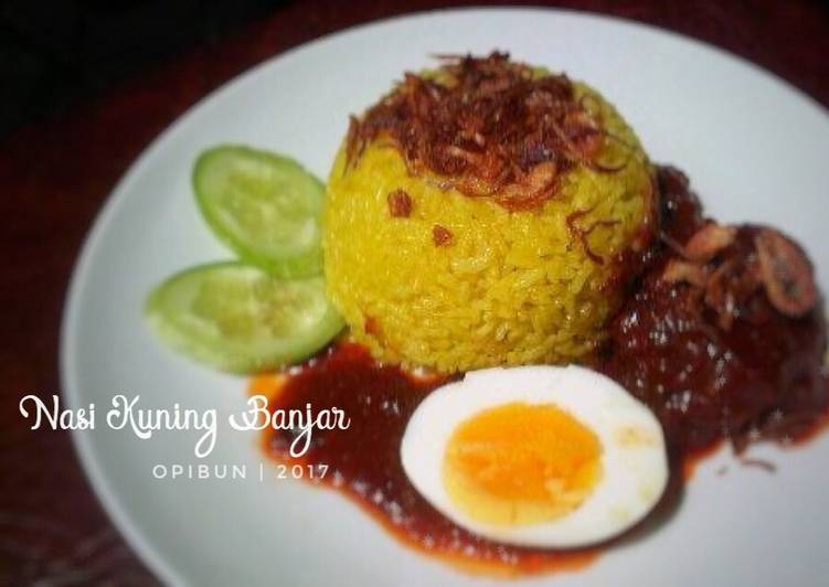 Nasi Kuning Banjar (menu sarapan #1)