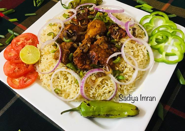 Recipe: Yummy Tandoori Chicken with Garlic Rice