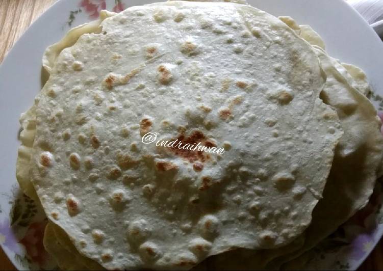 Resep Kulit Kebab Homemade aka Tortilla Anti Gagal