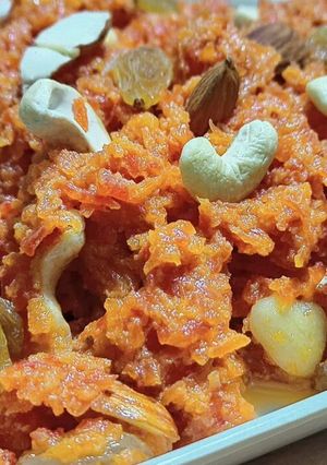 A picture of Gajar ka halwa.