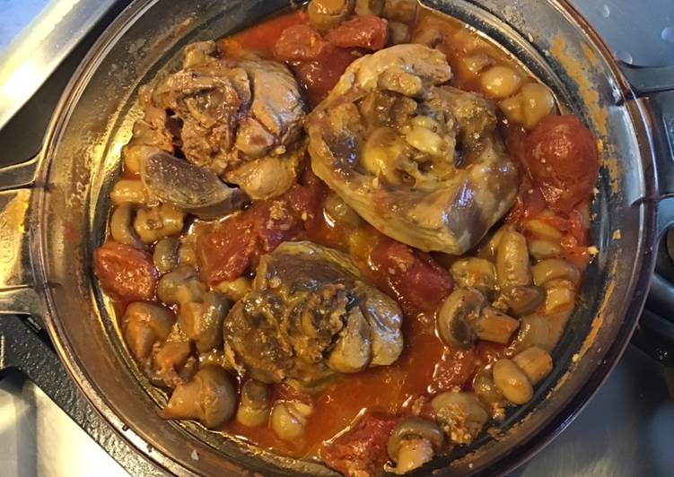 Easiest Way to Make Tasty Osso bucco de dinde aux tomates et champignons