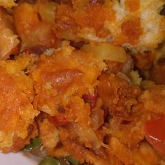 A picture of Bread upma.
