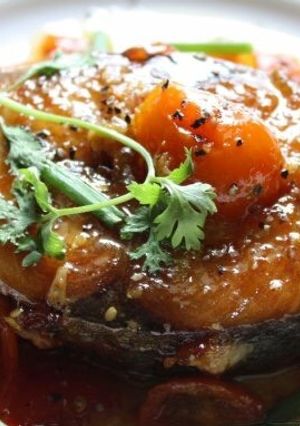 Hình của món Cá thu chiên sốt cà chua.