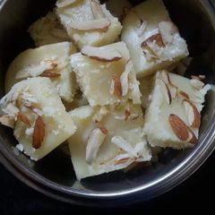 A picture of Milk Burfi.