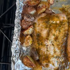 A picture of Honey Dijon Salmon Glaze.