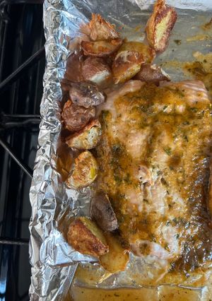A picture of Honey Dijon Salmon Glaze.