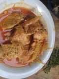 Becek Ayam + Becek Pepaya Muda + tempe bosok (Masakan Khas Tuban Jawa Timur)