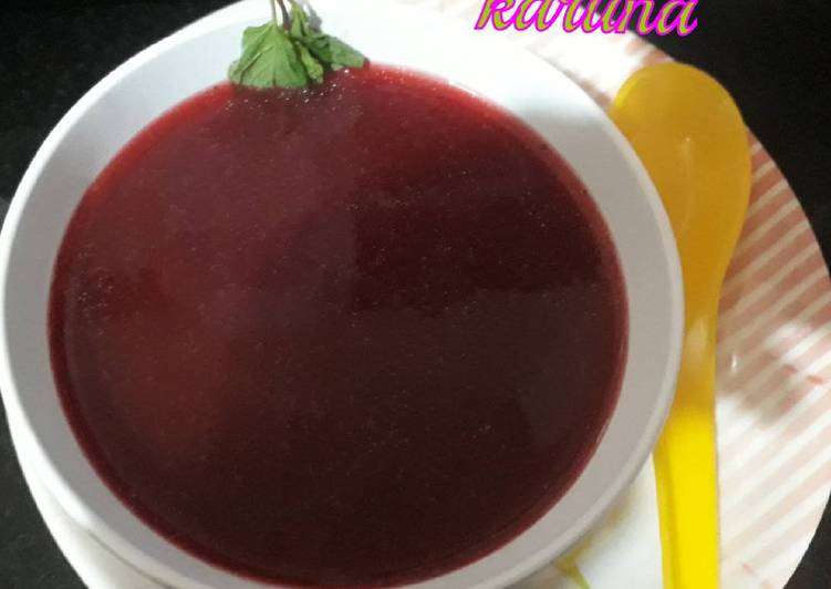 Beetroot &carrot soup