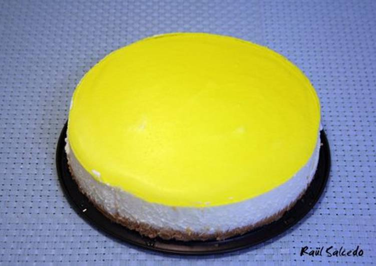 Tarta mousse de limón sin gluten