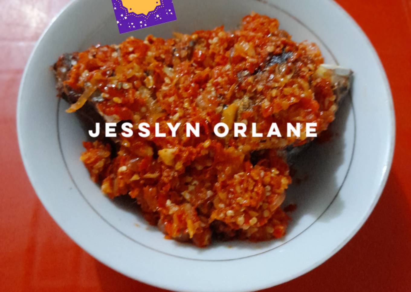 Sambal ikan kembung Jesslyn Orlane