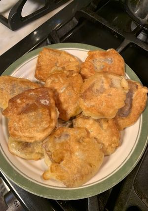 A picture of Pan fried promotion cake for lunar new year.