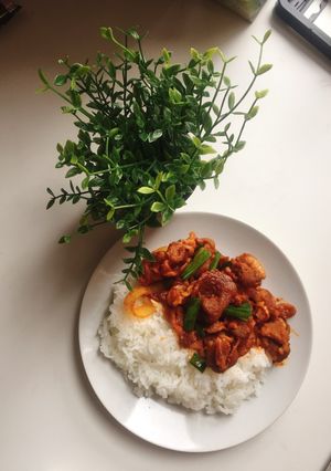 Hình của món Thịt lợn xào cay.