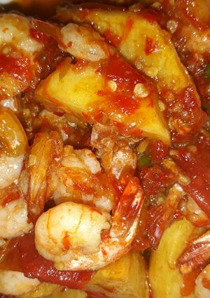 Foto resep Kentang udang sambal ceria 😅