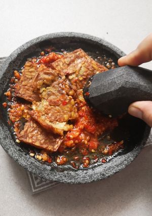Foto resep Sambal Tempe Penyet