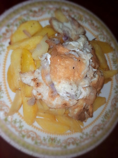 Chips and fry Eggs ainihin hoton girkin