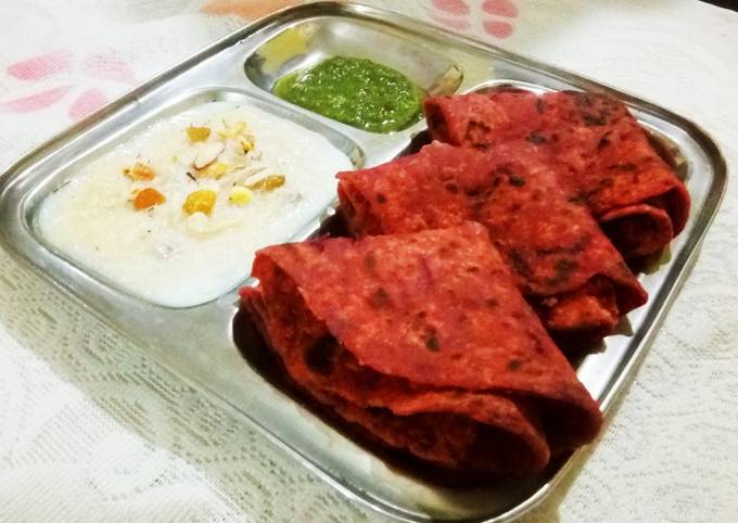 Beetroot paratha Recipe by Geeta Rani Sharma - Cookpad