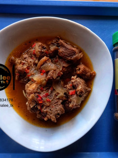 A picture of Ram meat ppsoup.