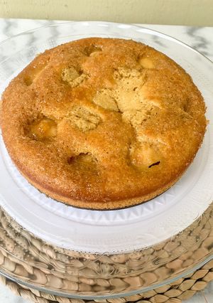 Une photo de Gâteau aux pommes caramélisées