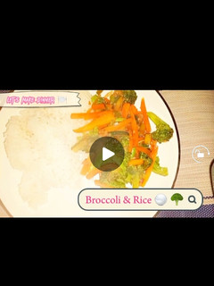 A picture of Broccoli and rice.