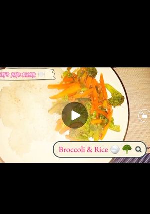 A picture of Broccoli and rice.
