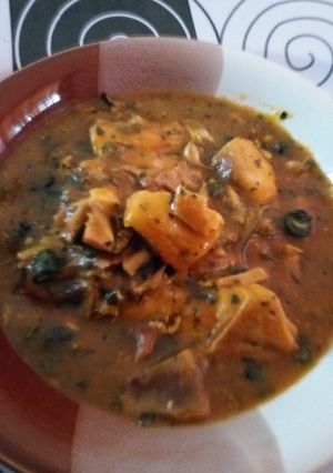 A picture of Fresh Fish Bitterleaf Fisherman Soup #teamabuja.