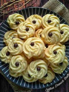 Foto resep (2.20) Eggless Danish Butter Cookies