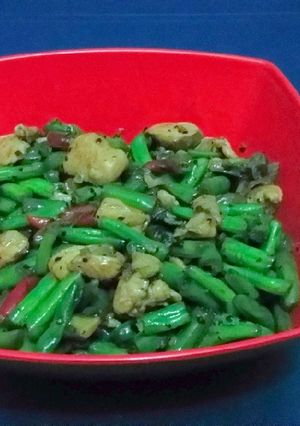 Foto resep Buncis ayam lada hitam