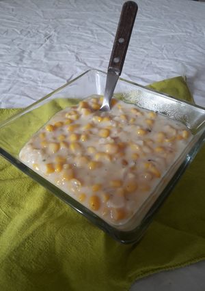 Una foto de Crema de choclo fácil y económica