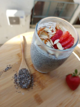Easy Way Make Chia pudding with strawberry the Delicious You can take Joss in your mouth