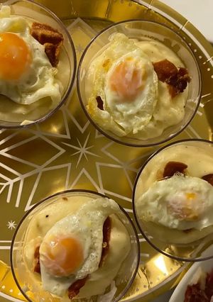 Una foto de Vasito de crema de patata