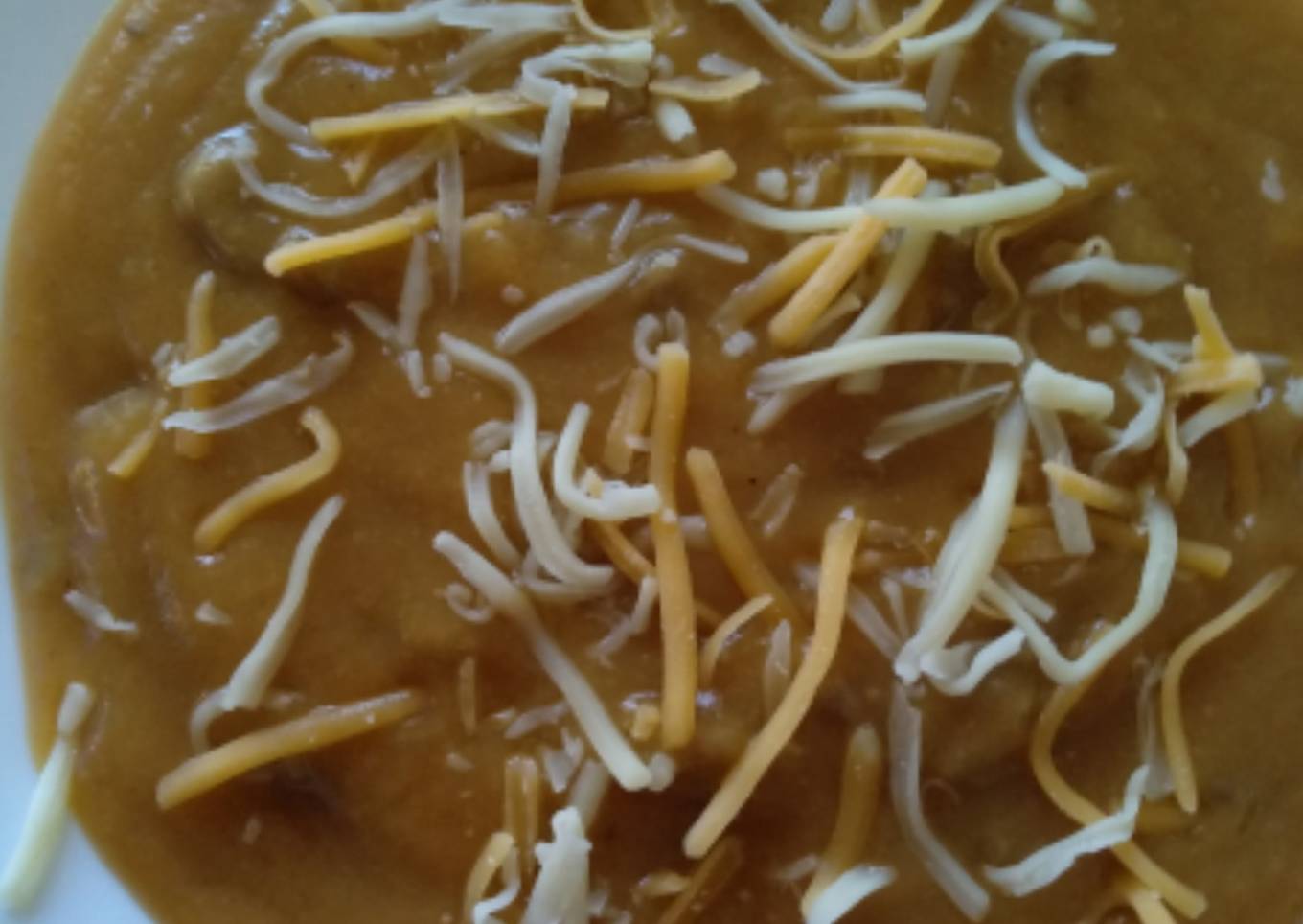 Puré de verduras y boletus