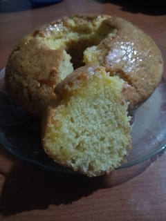 Una foto de Budín de Naranja Fácil, 4 ingredientes (sin huevo)