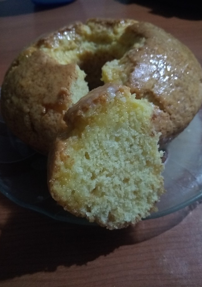 Una foto de Budín de Naranja Fácil, 4 ingredientes (sin huevo)