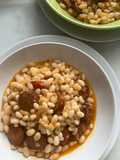Mongetes de Girona con chorizo, en 10’