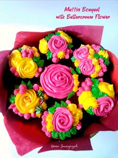 Foto resep Muffin Bouquet with Buttercream Flower
