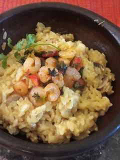 Una foto de Risotto de champiñones