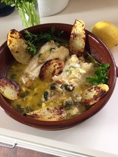 Una foto de Merluza a la valenciana