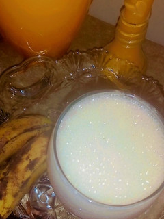A picture of Banana milk shake.