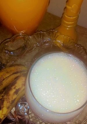 A picture of Banana milk shake.