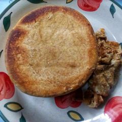 A picture of Fried Bread añd Chilli Pepper Omelette.
