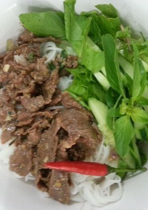 Hình của món Bún bò xào cho những ngày bận rộn!.