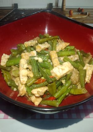 Foto resep Tumis Tempe Kacang Panjang